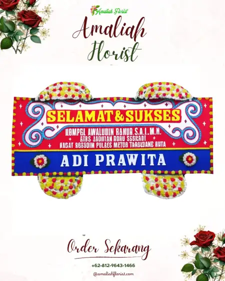 Papan Bunga Ucapan Selamat Mliwis